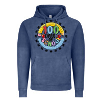 Vintage Denim 100 days of school Vintage Hoodie - MaliasSmallBusiness