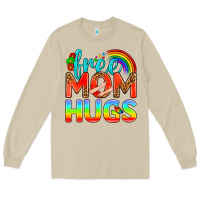 Mushroom Pride LGBTQ Free Mom Hugs Long Sleeve Tee - BundleAndBundleShop