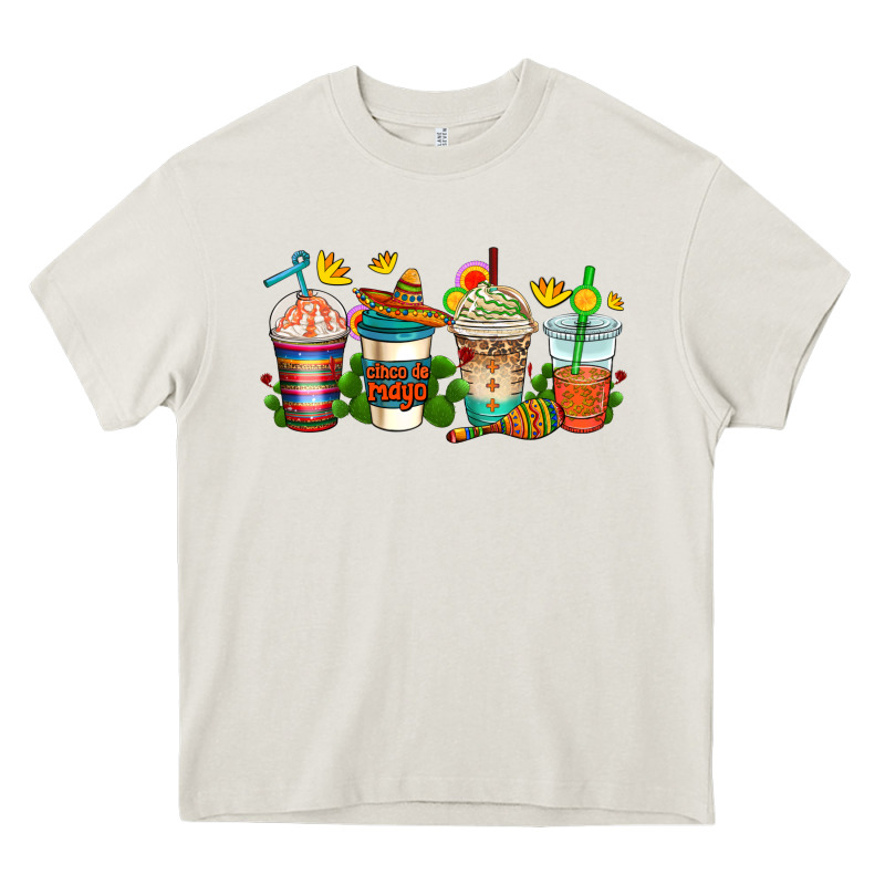 Cinco De Mayo Coffee Cups Heavy Core Tee by AdoDesignShop | Teevron
