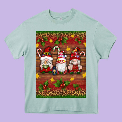 Christmas Gnomes Heavy Core Tee Designed By Artiststas