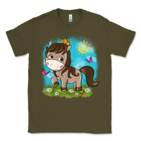 Army Green little cute horse Classic Tee - NancyCooperArtShop