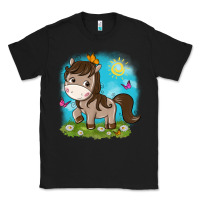 Black little cute horse Classic Tee - NancyCooperArtShop