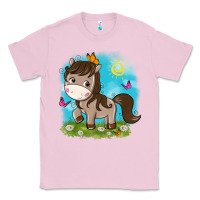 Bubblegum Pink little cute horse Classic Tee - NancyCooperArtShop