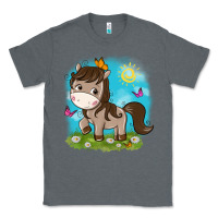 Charcoal Heather little cute horse Classic Tee - NancyCooperArtShop