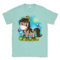 Seafoam little cute horse Classic Tee - NancyCooperArtShop
