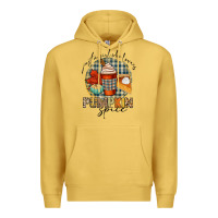 Antique Gold just a girl who loves pumpkin spice Premium Hoodie - CowGirlArtShop