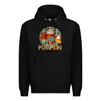 Black just a girl who loves pumpkin spice Premium Hoodie - CowGirlArtShop