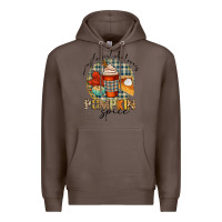 Coffee just a girl who loves pumpkin spice Premium Hoodie - CowGirlArtShop
