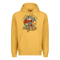 Mustard just a girl who loves pumpkin spice Premium Hoodie - CowGirlArtShop