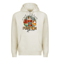 Oatmeal Heather just a girl who loves pumpkin spice Premium Hoodie - CowGirlArtShop