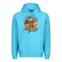 Ocean Blue just a girl who loves pumpkin spice Premium Hoodie - CowGirlArtShop