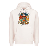 Pale Pink just a girl who loves pumpkin spice Premium Hoodie - CowGirlArtShop