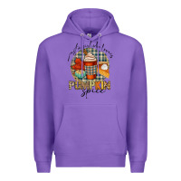 Purple just a girl who loves pumpkin spice Premium Hoodie - CowGirlArtShop