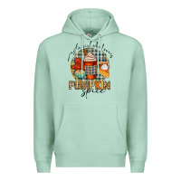 Seafoam just a girl who loves pumpkin spice Premium Hoodie - CowGirlArtShop