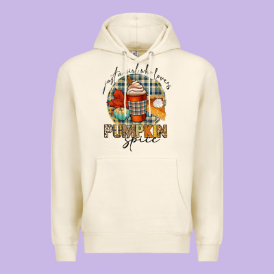 Just A Girl Who Loves Pumpkin Spice Premium Hoodie Designed By Cowgirlartshop