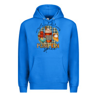 True Royal just a girl who loves pumpkin spice Premium Hoodie - CowGirlArtShop