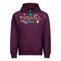 Mauve Wine baseball sister Urban Hoodie - BundleAndBundleShop