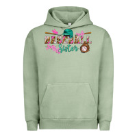 Pigment Oil Green baseball sister Urban Hoodie - BundleAndBundleShop