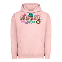 Pigment Salmon baseball sister Urban Hoodie - BundleAndBundleShop