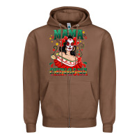 Chestnut Mama Chingona Skull Zipper Hoodie - texasbilliewilder