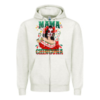 Mama Chingona Skull Zipper Hoodie | Teevron