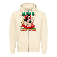 Sandshell Mama Chingona Skull Zipper Hoodie - texasbilliewilder