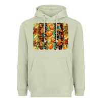 Matcha fall brushstroke Heavyweight Hoodie - CowGirlArtShop