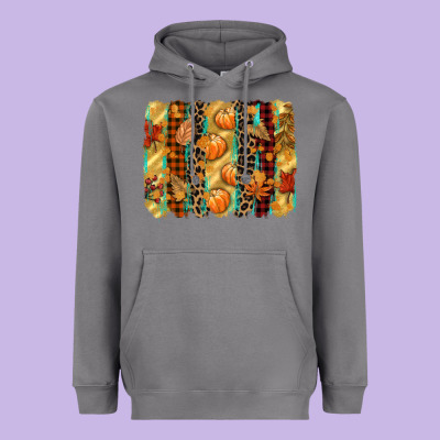 Fall Brushstroke Heavyweight Hoodie Designed By Cowgirlartshop