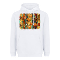 White fall brushstroke Heavyweight Hoodie - CowGirlArtShop