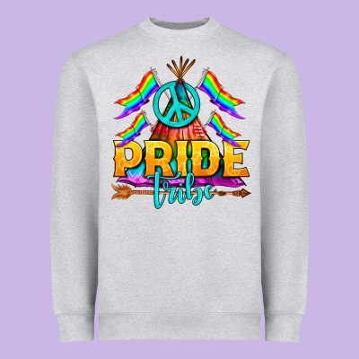 Lgbtq+ Pride Tribe Heavyweight Sweatshirt Designed By Bundleandbundleshop