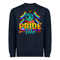 Navy LGBTQ+ Pride Tribe Heavyweight Sweatshirt - BundleAndBundleShop