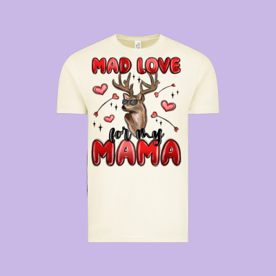 Mad Love For My Mama Vintage Tee Designed By Maliassmallbusiness