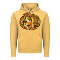 Vintage Mustard leopard cowhide sunflower pumpkin Vintage Hoodie - Jasminsmagicworld