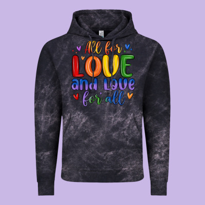All For Love And Love For All Vintage Hoodie Designed By Maliassmallbusiness