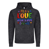 Vintage Black all for love and love for all Vintage Hoodie - MaliasSmallBusiness
