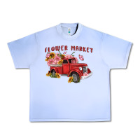 Grape Ice flower market Urban Heavy Tee - MaliasSmallBusiness