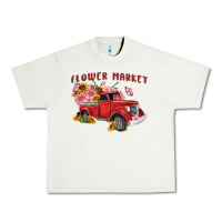 Pistachio flower market Urban Heavy Tee - MaliasSmallBusiness