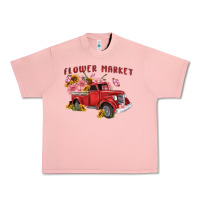 Salmon flower market Urban Heavy Tee - MaliasSmallBusiness