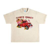 Sandshell flower market Urban Heavy Tee - MaliasSmallBusiness