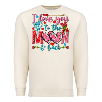 Sandshell I love you to the moon and back Valentine's Day Premium Sweatshirt - HowdyJamesFarm