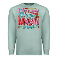 Seafoam I love you to the moon and back Valentine's Day Premium Sweatshirt - HowdyJamesFarm