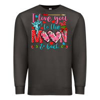 Smoke I love you to the moon and back Valentine's Day Premium Sweatshirt - HowdyJamesFarm