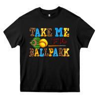 Black take me to the ballpark softball Heavy Core Tee - AdoDesignShop