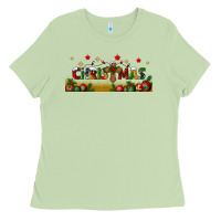 Matcha christmas with christmas cross libbey glass Ladies Tee - BundleAndBundleShop