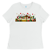 White christmas with christmas cross libbey glass Ladies Tee - BundleAndBundleShop