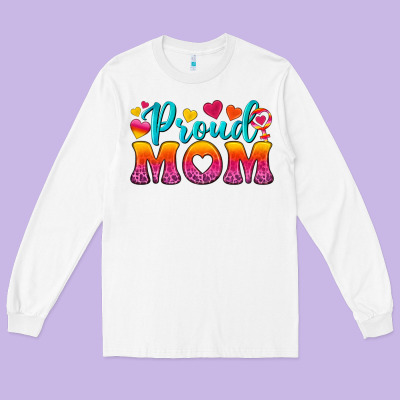 Proud Mom Lesbian Long Sleeve Tee Designed By Bundleandbundleshop