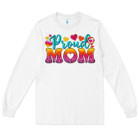 White Proud Mom Lesbian Long Sleeve Tee - BundleAndBundleShop