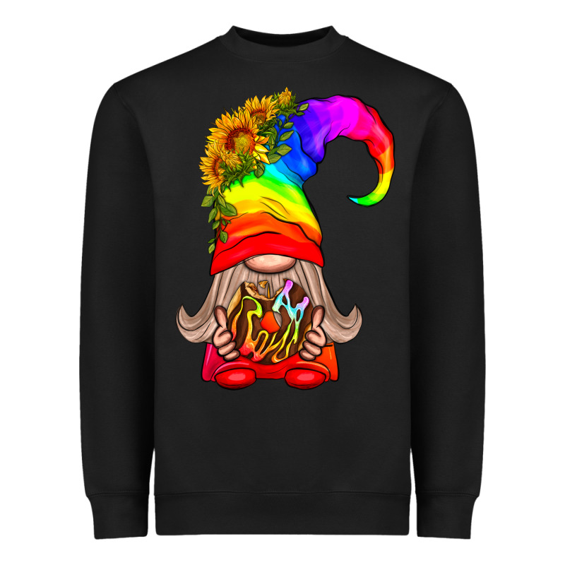 Lgbtq+ Pride Gnome With Donut Heavyweight Sweatshirt by BundleAndBundleShop | Teevron