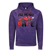 Cloud Purple you make my heart race valentine's day Vintage Hoodie - MaliasSmallBusiness
