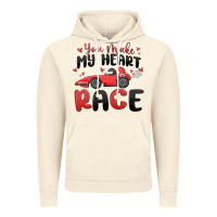 Vintage Artic you make my heart race valentine's day Vintage Hoodie - MaliasSmallBusiness